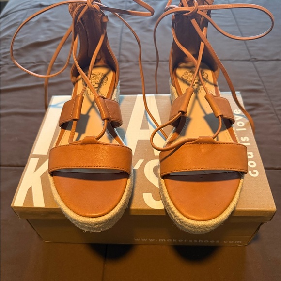 Vince Camuto Shoes - Vince Camuto Brown Espadrille Sandals